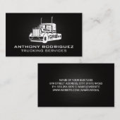 Carte De Visite Camionnage à grande traction | Services de transpo (Devant / Derrière)