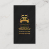 Carte De Visite Camionnage de granit pour camions semi-bonbons Fau (Dos)