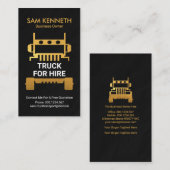 Carte De Visite Camionnage de granit pour camions semi-bonbons Fau (Devant / Derrière)