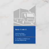 Carte De Visite Camionnage | Transport et logistique (Dos)