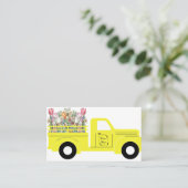 Carte De Visite Camionnette à fleurs (Debout devant)