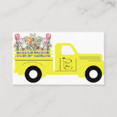 Carte De Visite Camionnette à fleurs (Devant)