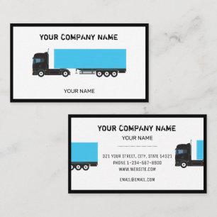 Carte De Visite Camions à semi-remorque de transport de marchandis