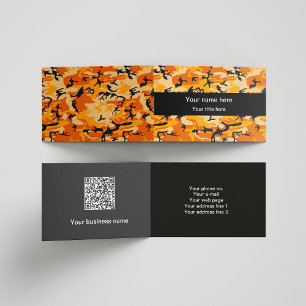 Carte De Visite Camo orange, Camouflage, Militaire, Armée