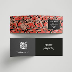 Carte De Visite Camo rouge et marron, Camouflage, Militaire, Armée