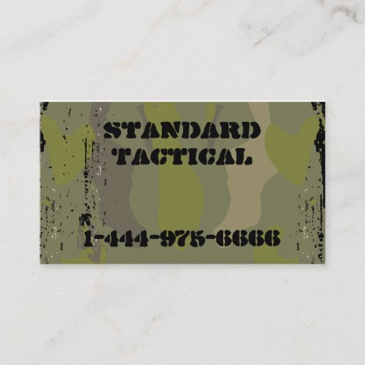 Carte De Visite Camo tactique (Devant)
