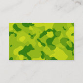 Carte De Visite Camo vert pomme ; Camouflage (Dos)
