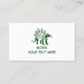 Carte De Visite Camo Vert Stegosaurus Dinosaure Actionné (Devant)