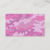 Carte De Visite Camoflauge rose (Dos)