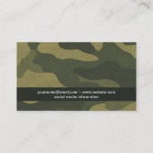 Carte De Visite Camouflage (Dos)