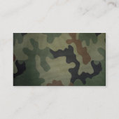 Carte De Visite Camouflage (Dos)