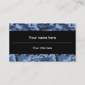 Carte De Visite Camouflage bleu marine, Motif militaire, Armée (Dos)
