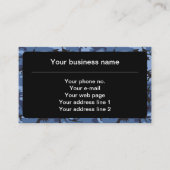 Carte De Visite Camouflage bleu marine, Motif militaire, Armée (Devant)