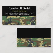 Carte De Visite Camouflage/carte de visite professionnel de Camo (Devant / Derrière)