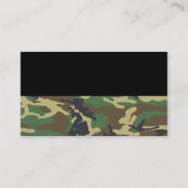 Carte De Visite Camouflage/carte de visite professionnel de Camo (Dos)