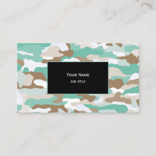Carte De Visite Camouflage Côtière