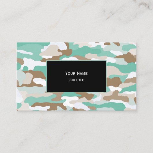 Carte De Visite Camouflage Côtière (Devant)