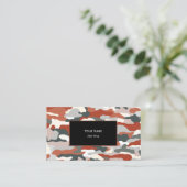 Carte De Visite Camouflage d'automne (Debout devant)