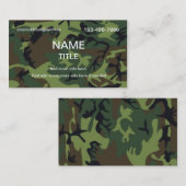 Carte De Visite Camouflage de jungle (Devant / Derrière)