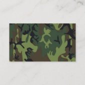 Carte De Visite Camouflage de jungle (Dos)