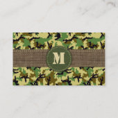 Carte De Visite Camouflage des bois (Dos)