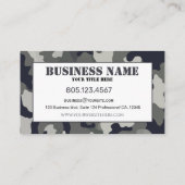 Carte De Visite Camouflage gris (Dos)