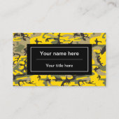 Carte De Visite Camouflage jaune et vert, Militaire, Armée (Dos)