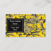Carte De Visite Camouflage jaune et vert, Militaire, Armée (Dos)