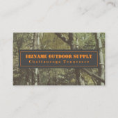 Carte De Visite Camouflage + Orange Outdoor Retail (Devant)
