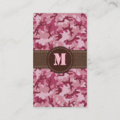 Carte De Visite Camouflage rose (Dos)