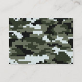 Carte De Visite Camouflage urbain/Camo de 8 de bit Digitals de (Dos)