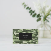 Carte De Visite Camouflage vert (Debout devant)