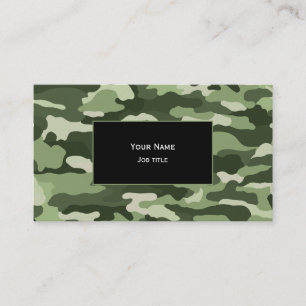 Carte De Visite Camouflage vert