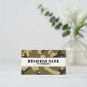 Carte De Visite Camouflage vert (Debout devant)