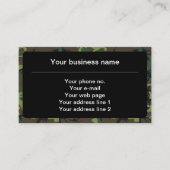 Carte De Visite Camouflage vert, Armée (Devant)