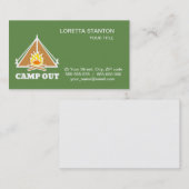 Carte De Visite Camp hors (Devant / Derrière)