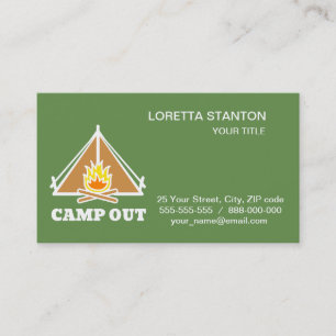 Carte De Visite Camp hors