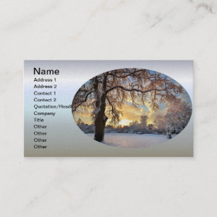 Carte De Visite Campagne D'Hiver En Lettonie