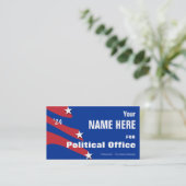 Carte De Visite Campagne électorale politique non partisane (Debout devant)