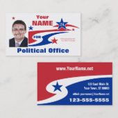 Carte De Visite Campagne électorale politique non partisane (Devant / Derrière)