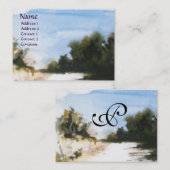 CARTE DE VISITE CAMPAGNE ENSOLEILLÉE EN TOSCANE (Devant / Derrière)