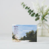 CARTE DE VISITE CAMPAGNE ENSOLEILLÉE EN TOSCANE (Debout devant)