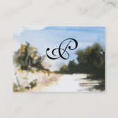 CARTE DE VISITE CAMPAGNE ENSOLEILLÉE EN TOSCANE (Dos)