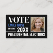 Carte De Visite Campagne politique de style (Devant)