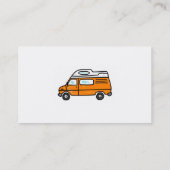 Carte De Visite Campervan orange (Dos)