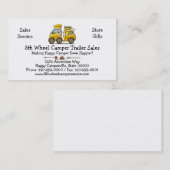 Carte De Visite Campeur minuscule de baisse de larme (Devant / Derrière)