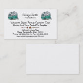 Carte De Visite Campeur mobile de scout (Devant / Derrière)