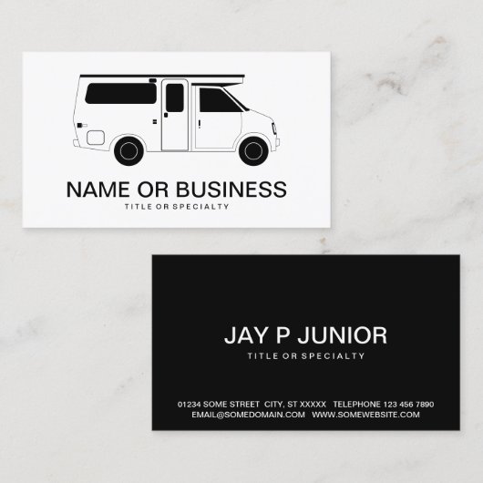 Carte De Visite campeur provan (Devant / Derrière)