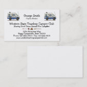 Carte De Visite Campeur rv HSH de Winnebago de Rialta (Devant / Derrière)