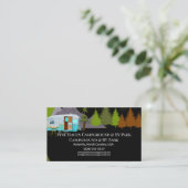 Carte De Visite Campground & RV Park Rustic Outdoor Design (Debout devant)
